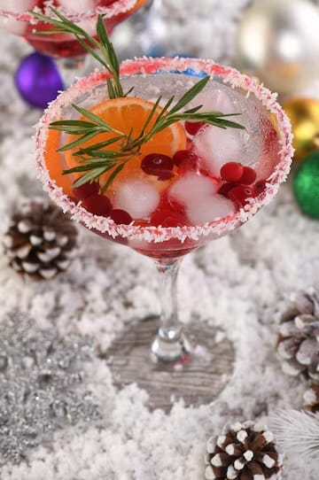 Cranberry Christmas Margarita