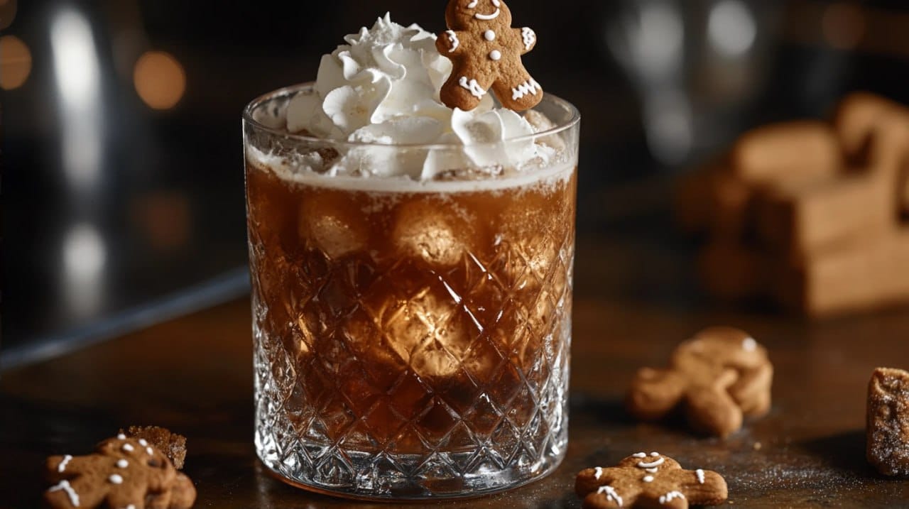 Gingerbread Martini or Gingerbread Man Cocktail