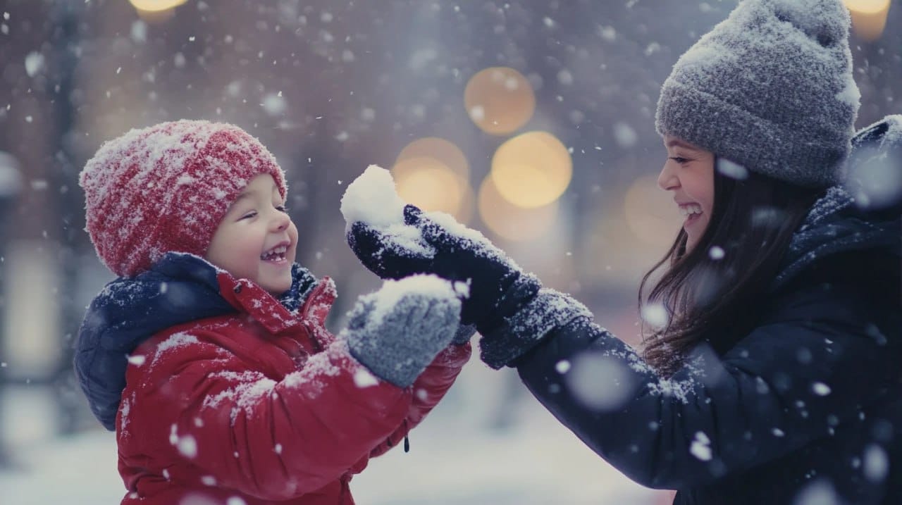 Fun winter activities with a kid