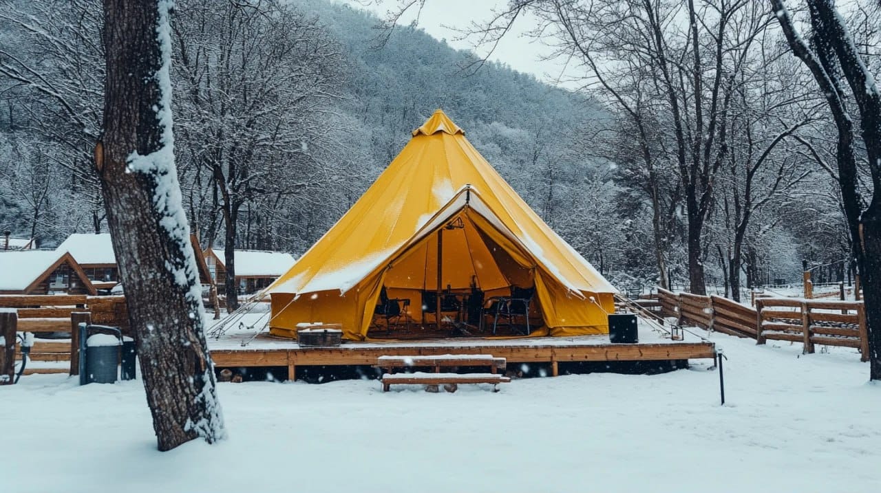 Going glamping for New Year's Eve