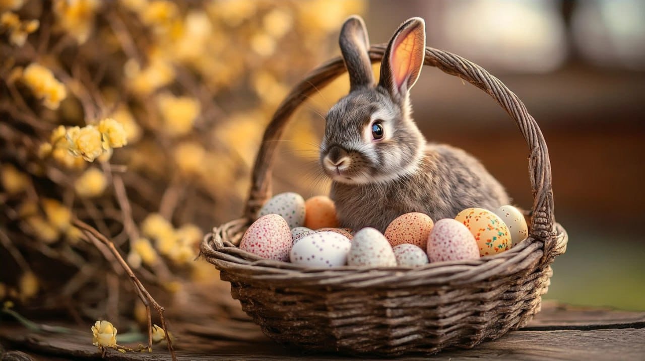 DIY Easter basket for the gift exchange