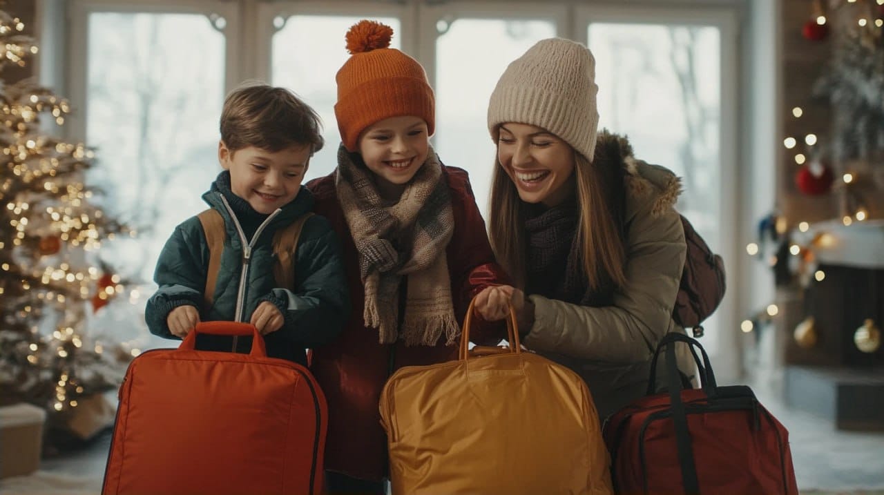 Travelling to a new place with a family