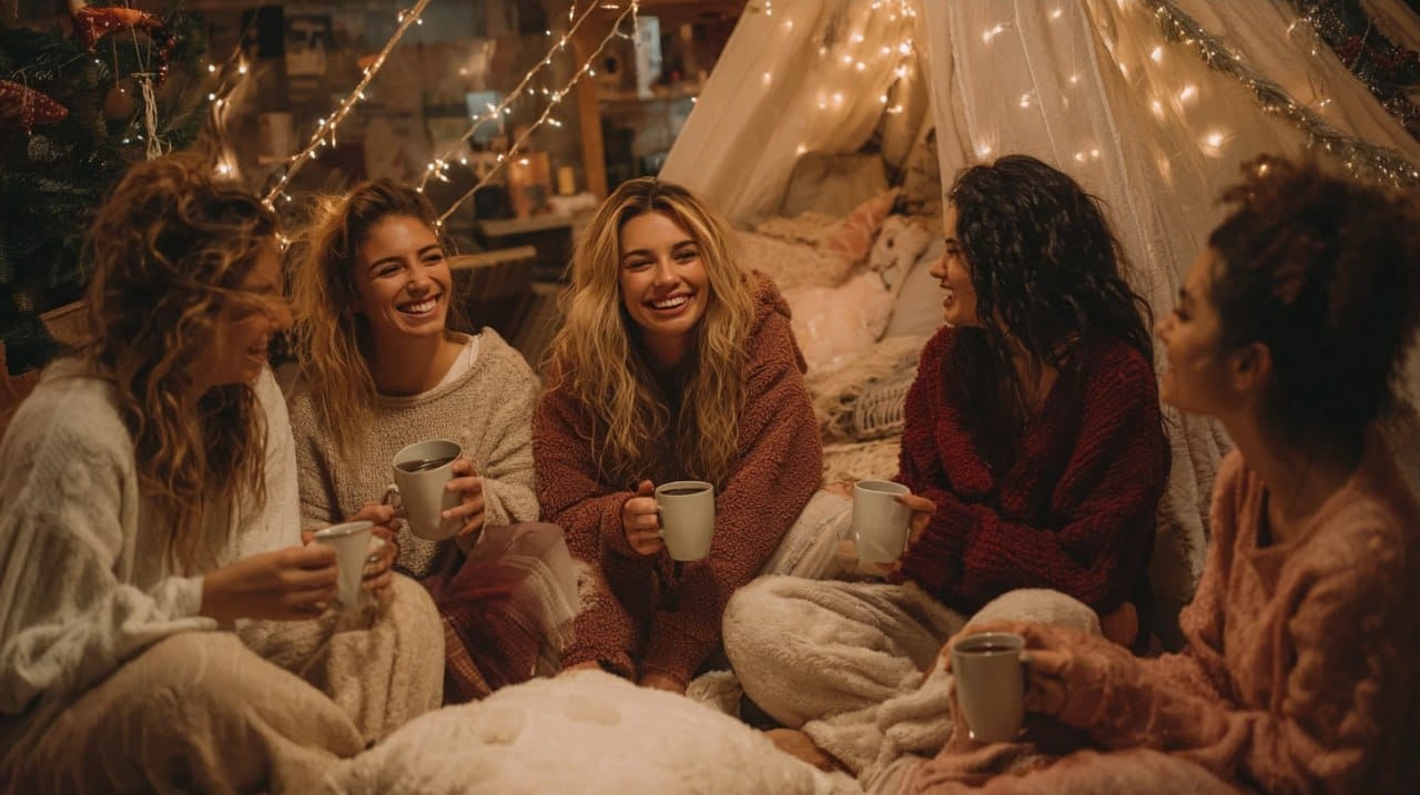 A cozy Christmas Party for Girls