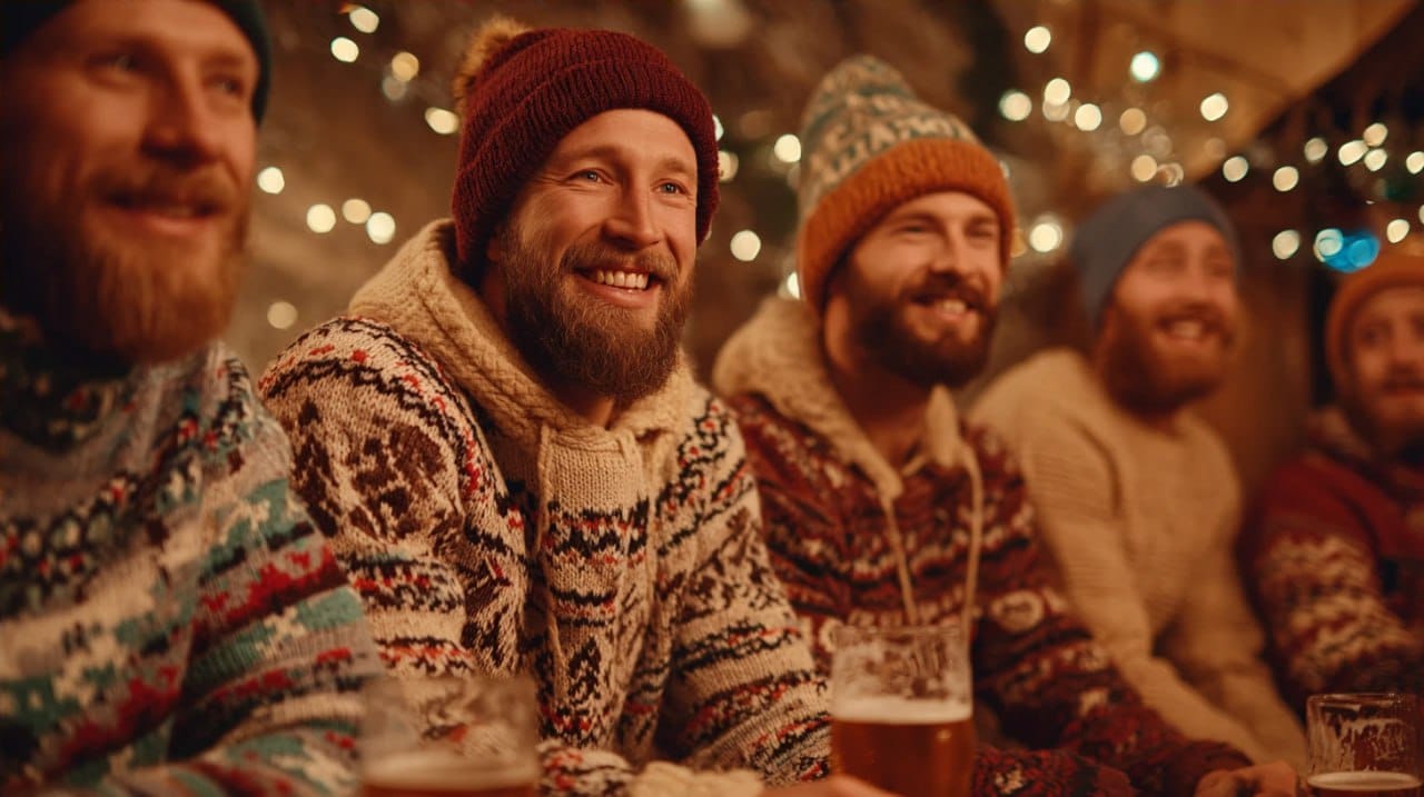 A Christmas party for men only