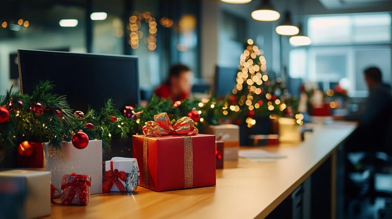 Christmas decor for small business