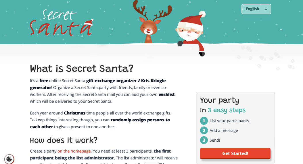 Secret Santa Organizer platform for gift exchange